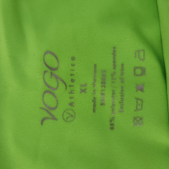 Neon Green Capri Workout Leggings - Picture 3 of 6